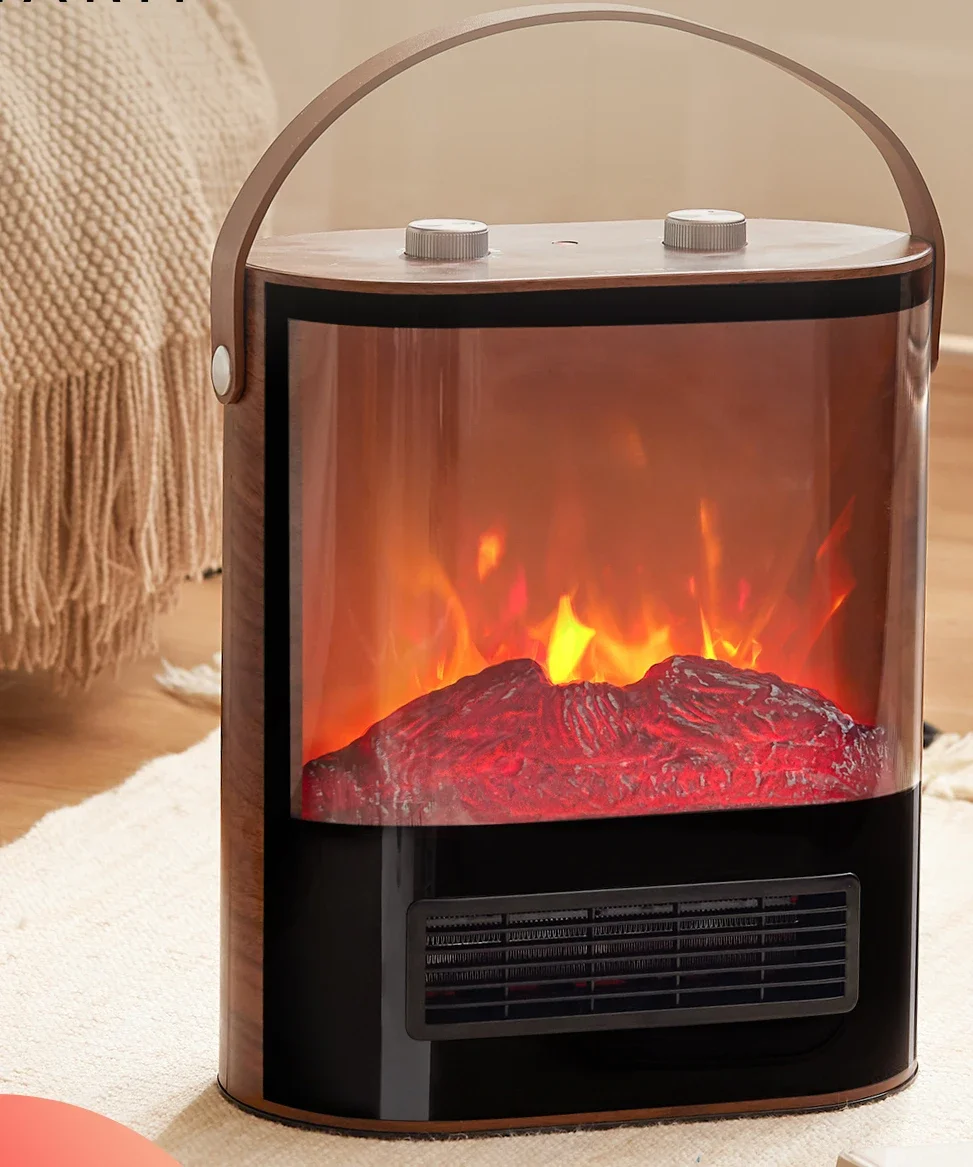 Simulated flame heater, electric heating, household bathroom heater, fan, fireplace