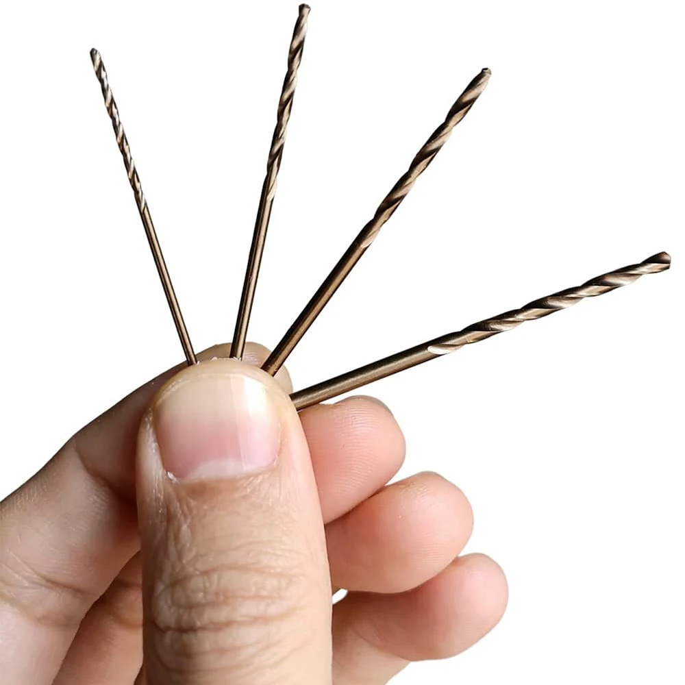 SMARLAN 50pcs Titanium Coated Drill Bit HSS Mini Extractor Drill Bit 1/1.5/2/2.5/3mm For Metal Wood Aluminum Drilling Tools Set