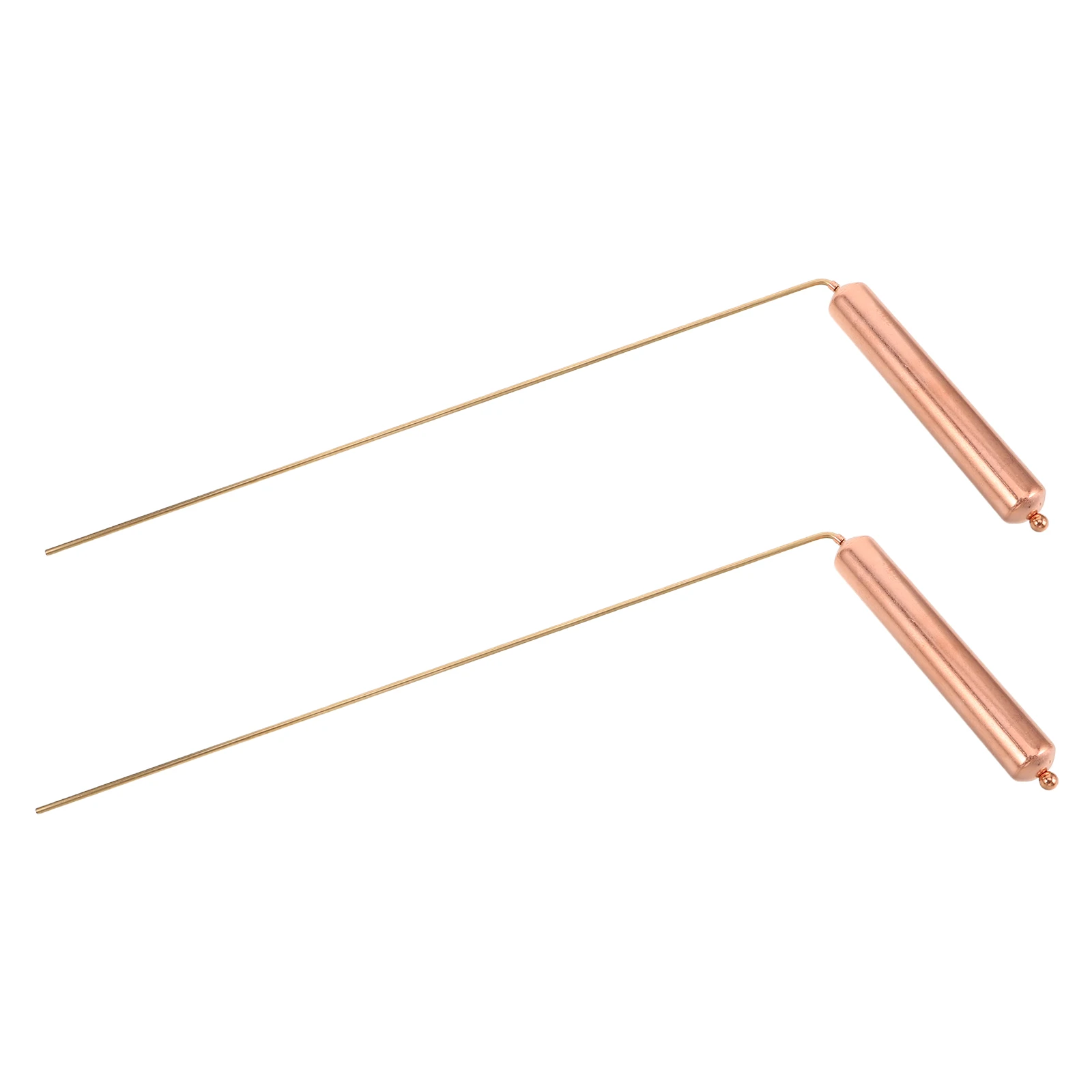 

2Pcs Copper Dowsing Rods Professional Grade for Water Divination Ghost Hunting Positioning Dowsing Rods Spirit Detection Stick