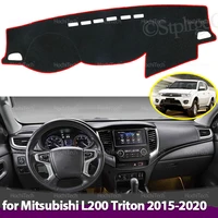Cubierta de tablero para Mitsubishi L200 Triton Strada KJ KK KL 2015-2020, alfombrilla antisuciedad, parasol, protección, accesorios para coche