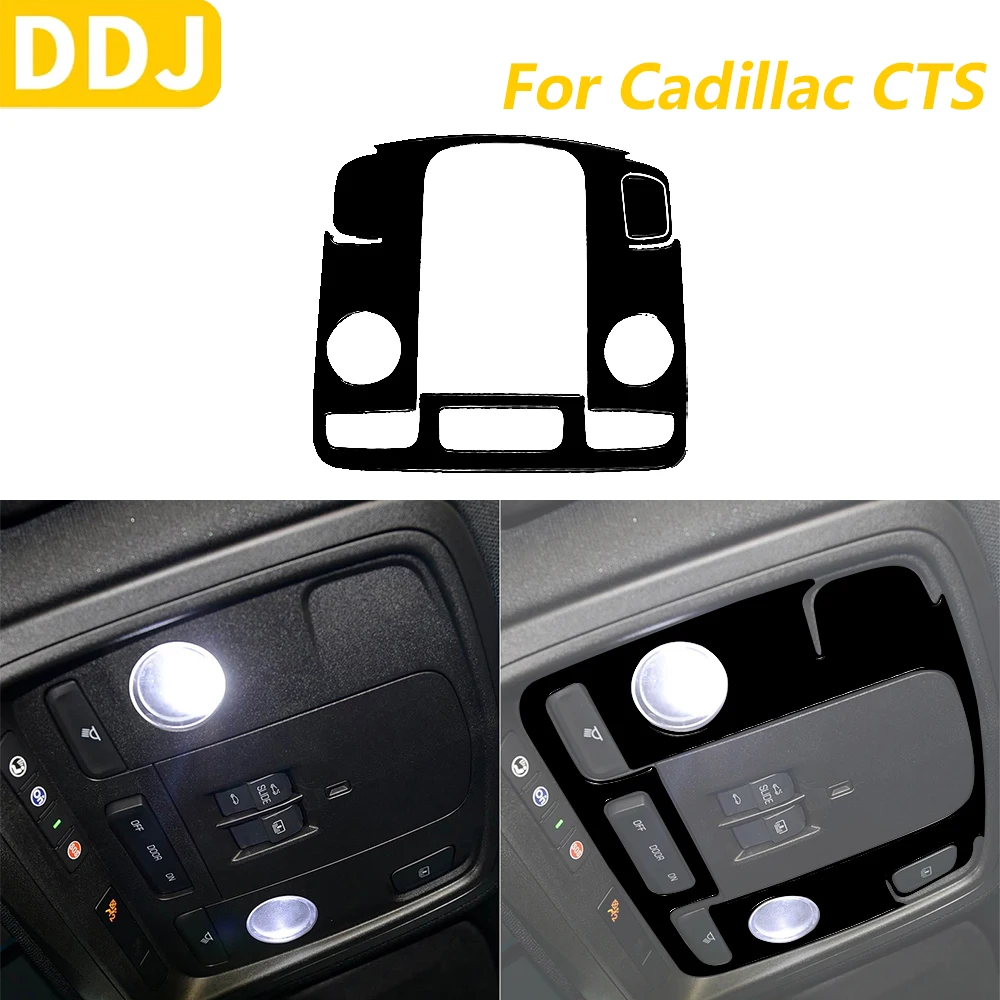 

Для Cadillac CTS 2014-2019 Piano Black передняя лампа для чтения рамка лампы крышка панели декоративные автомобильные аксессуары внутренняя наклейка
