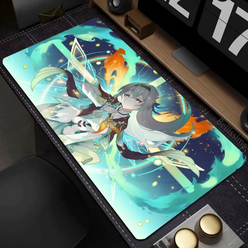 HD print Honkai Star Rail Firefly Computer Mouse Pad Desk Office Accessories Pc Cabinet Keyboard Gaming Mats Xxl Large Mause Pad