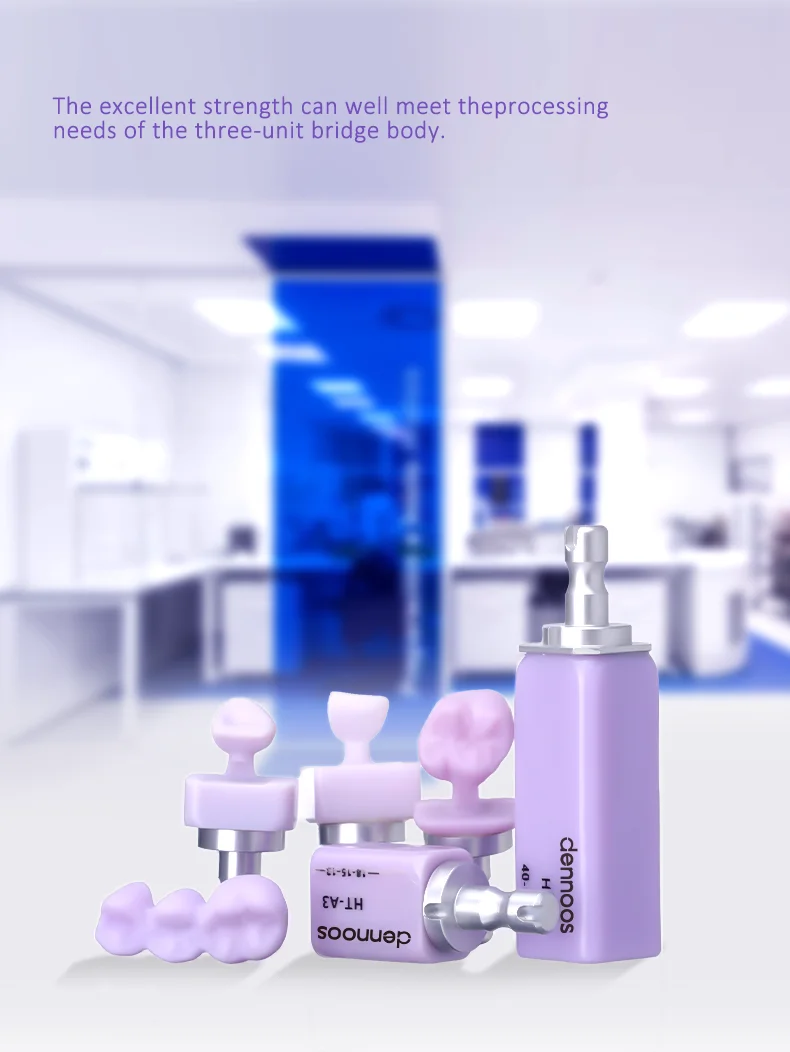 Dennoos 1 Box Lithium-Disilikat B40 Blöcke LODDEN Dental Lab HT/LH/MT Glaskeramik C14 für Sirona Cerec Dental-Veneer-Materialien – Detail 5