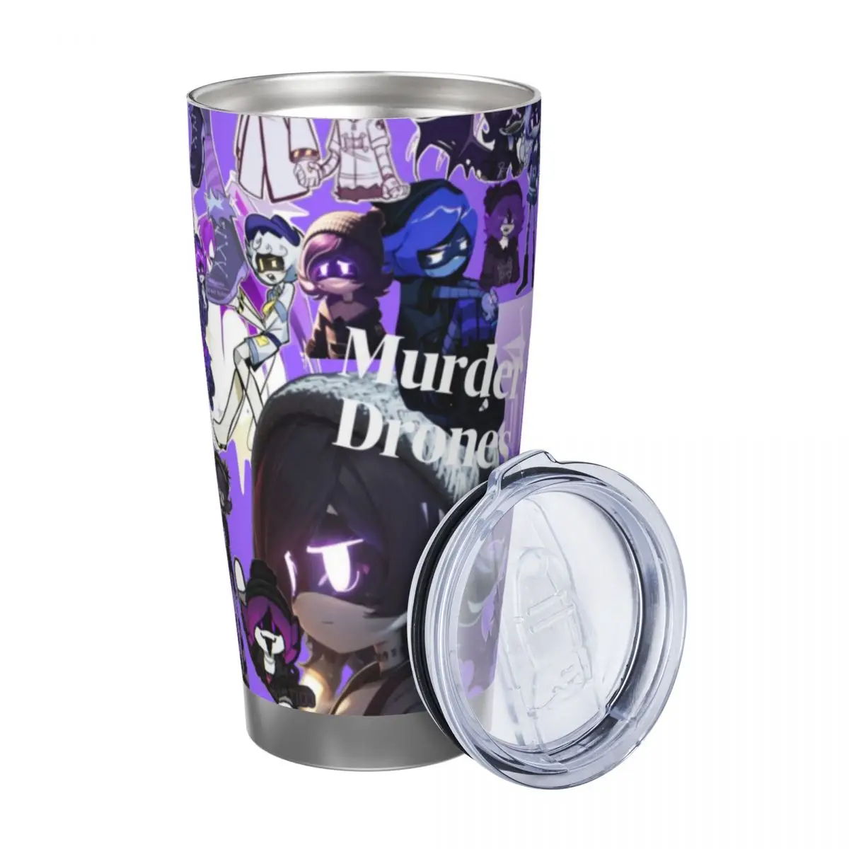 M-Murder-Drones 20oz Cup Large Capacity Car Mug Leak-proof Juice Coffee Cup Food Grade