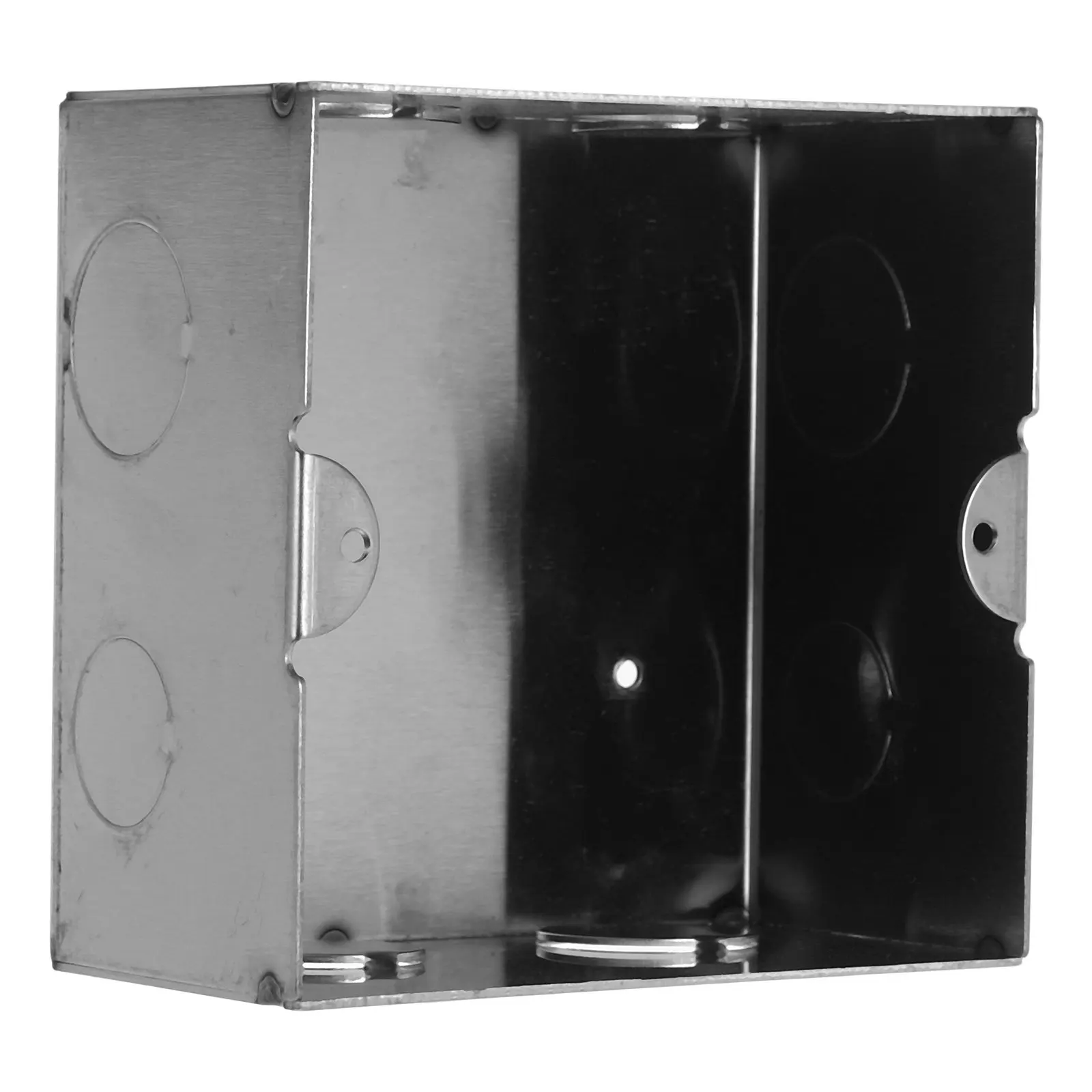 Stainless Steel Modular Switch Box 10x10x5.5cm Flush Mount Concealed Wiring Electrical Box Home Improvement Utility Case