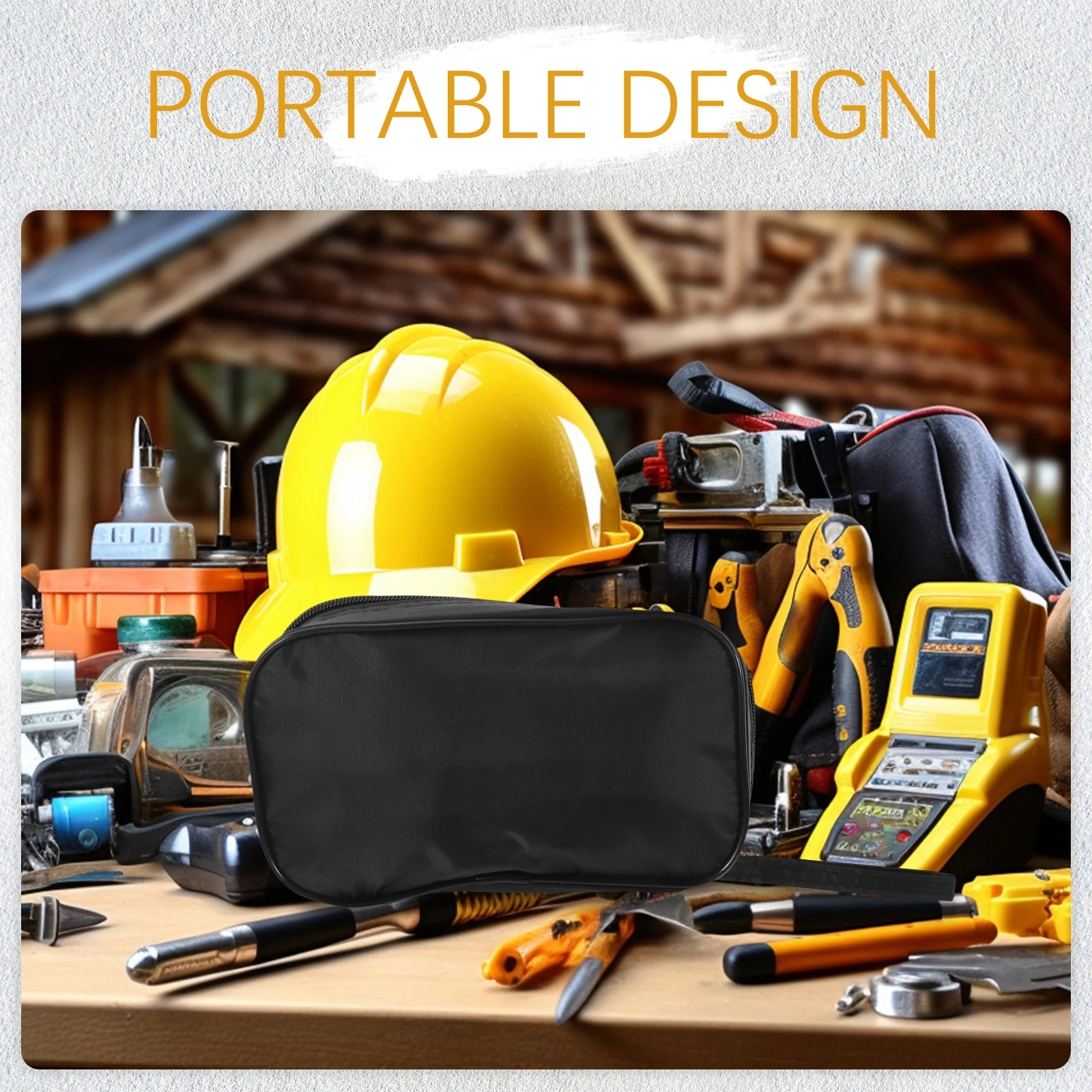 

Multifunctional Tool Bag Durable Waterproof Portable Electrician Pouch Black Storage Case For Multimeter Clamp Meters Tools