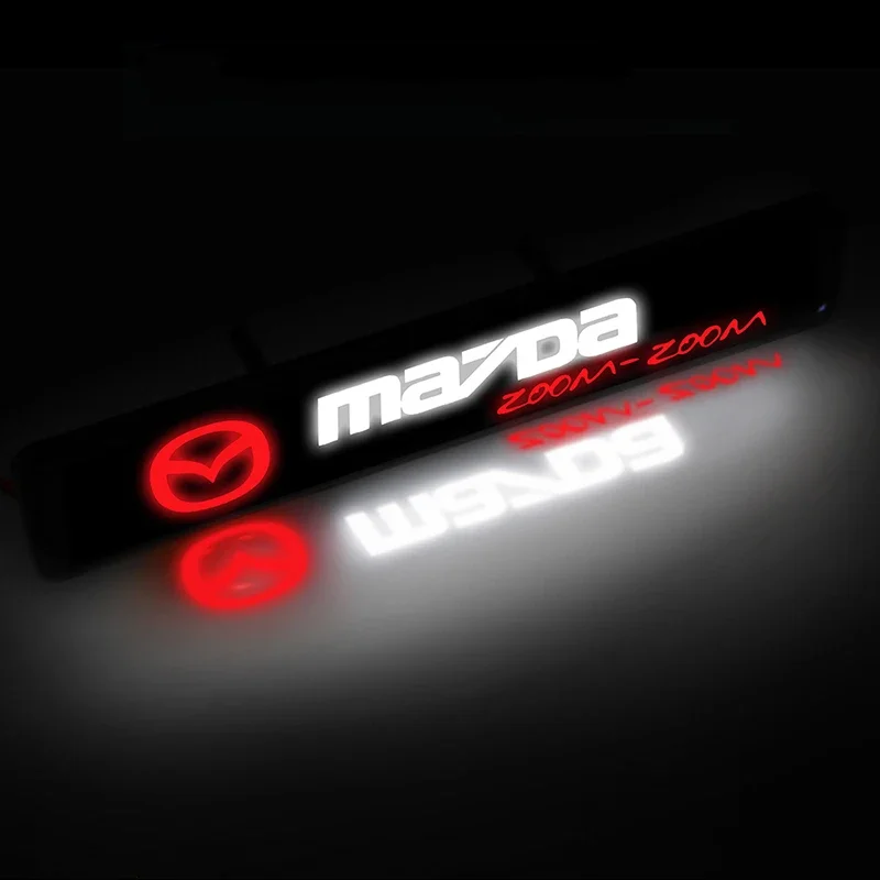 

for Mazda Logo MX5 CX9 CX7 CX5 MX3 Atenza Axela 2 3 323 5 6 RX8 RX7 Speed 6 LED Car Front Grille Emblem Badge Light Accessories