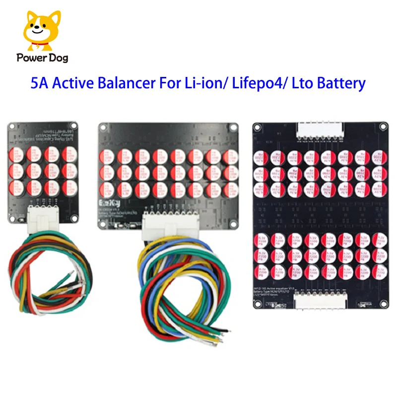 Enerkey Active Balancer 5A 3S 4S 5S 6S 7S 8S 10S 12S 14S 16S17S 21S Lipo/Lifepo4/LTO Battery Capacitor Equalizer Support cascade