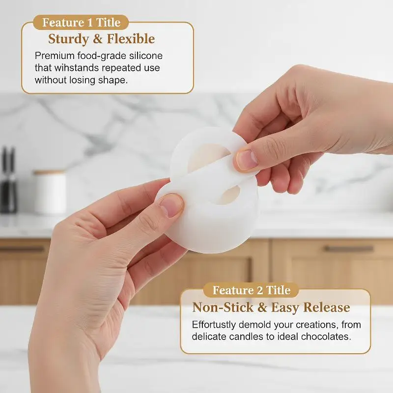 Cute 3D Dumpling Steamed Stuffed Bun Silicone Mold Food Grade Reusable Mould for Candle Soap Plaster Resin Art