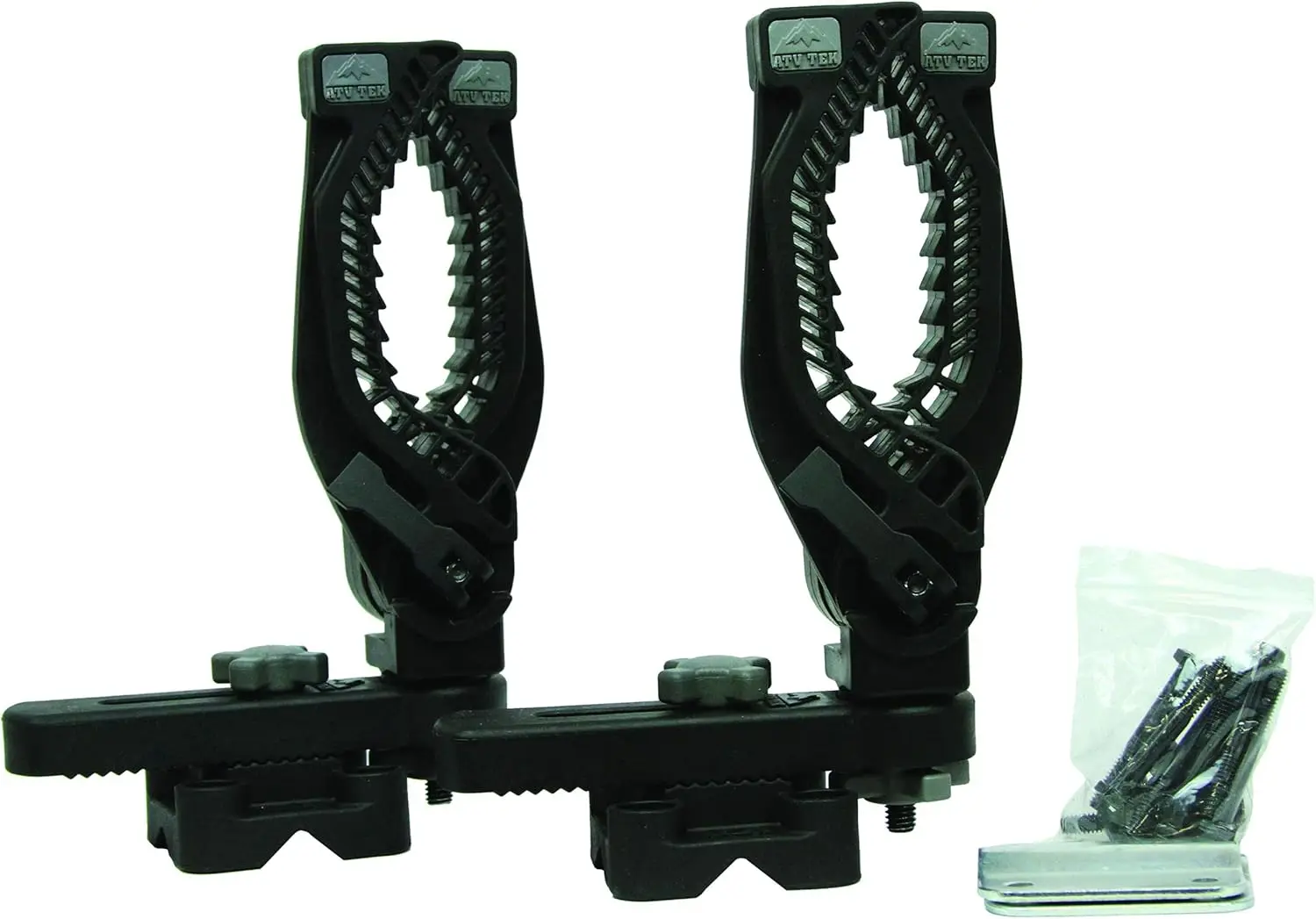 

Universal ATV Cam Lock Gun Bow Rack 360° Rotation 16" Adjust Black 2-Pack