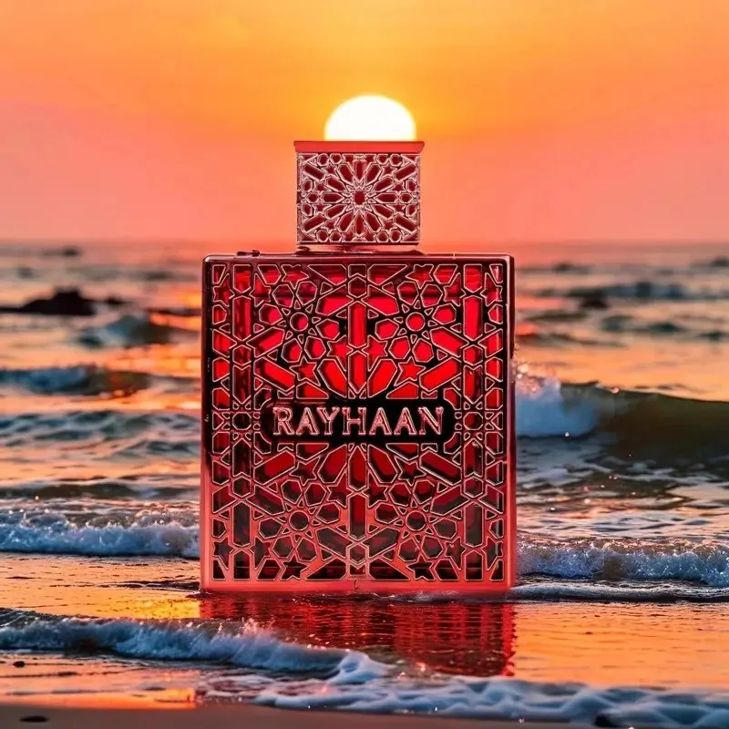 Rayhaan carmesim eau de parfum homme spray 100ml perfumes árabes originais nobre duradouro picante madeira feromônio perfume colônia