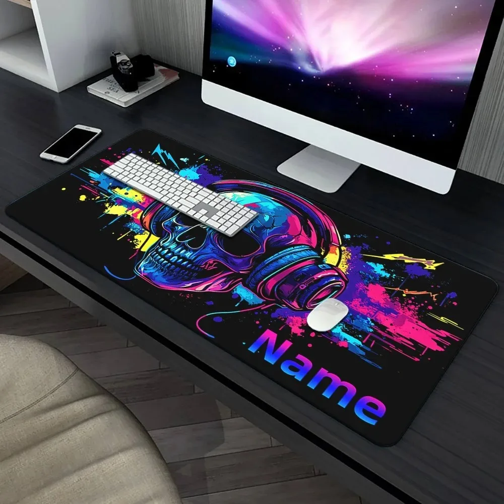 Multifunctional Customizable Skull HD Print Large Mouse Pad 1PC, Gaming Keyboard Desk Mat, Great Gift for Office & Family