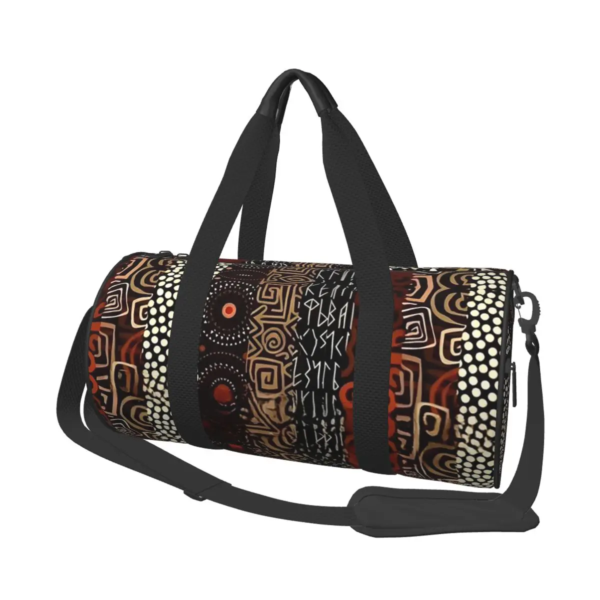 

African Bogolan Africa Ethnic Tribal Art Large Duffle Gym Bag Multi-Functional Duffle Travel Bags Handbags Fitness bag