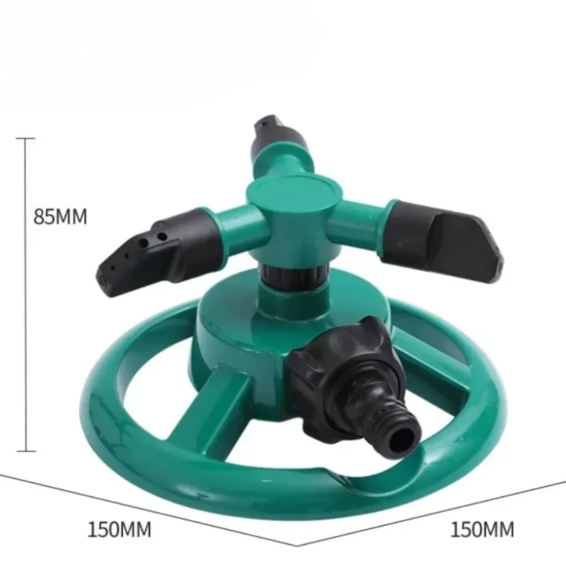 Irrigatore automatico Ugello per irrigazione a spruzzo d'acqua rotante automatico da 360 gradi Forniture per irrigazione da giardino per prato da giardino