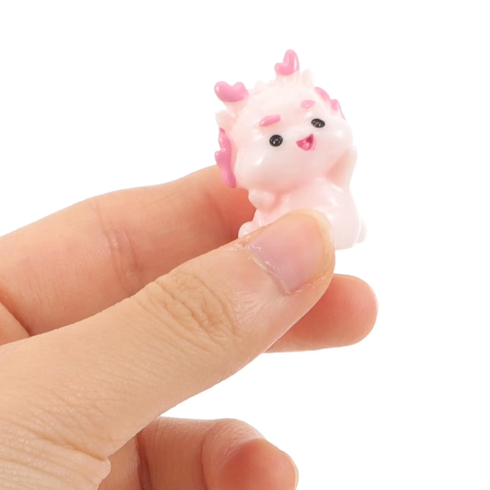 5 pezzi decorazione desktop statua in resina figurine colorate del drago del fumetto mini L scape ufficio giardino cortile modello nament