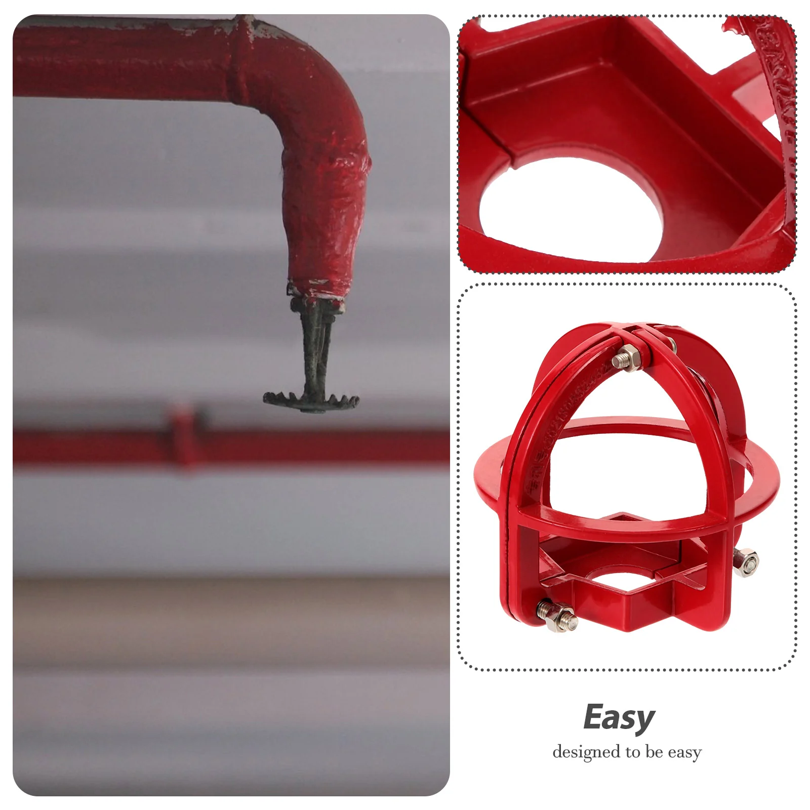 Metal Hose Sprinkler Head Protection Frame Child Fire Cover Ground Protector Covers for Ceiling
