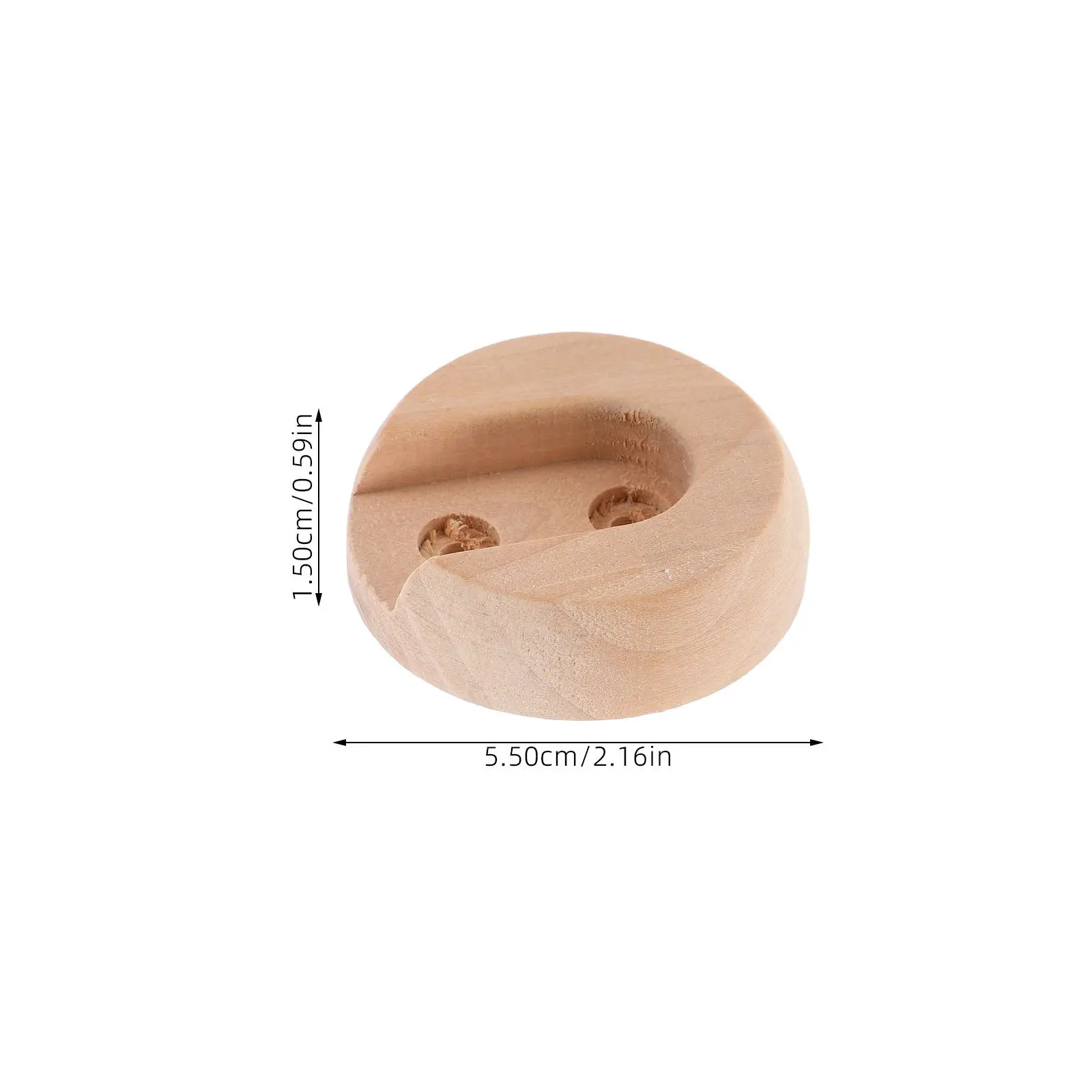 2Pcs Closet Rod Bracket Wood Pole Supports Strong Non Deformable for Bathroom Bedroom Wardrobe Shower Curtain Holder