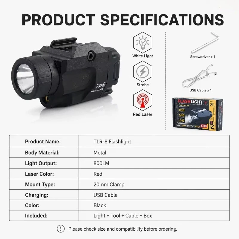 Hobby Mod Light Module Metal 800LM Red Green Light with 20mm Clamp for Model Display