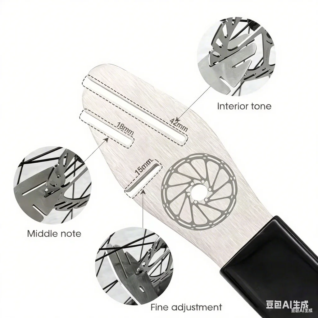 AliExpress NONE Bicycle Disc Brake Rotor Truing Wrench, Stainless Steel Alignment Tool for MTB Road Bike, Multi-Size 15/18/42mm Rotor Straighten