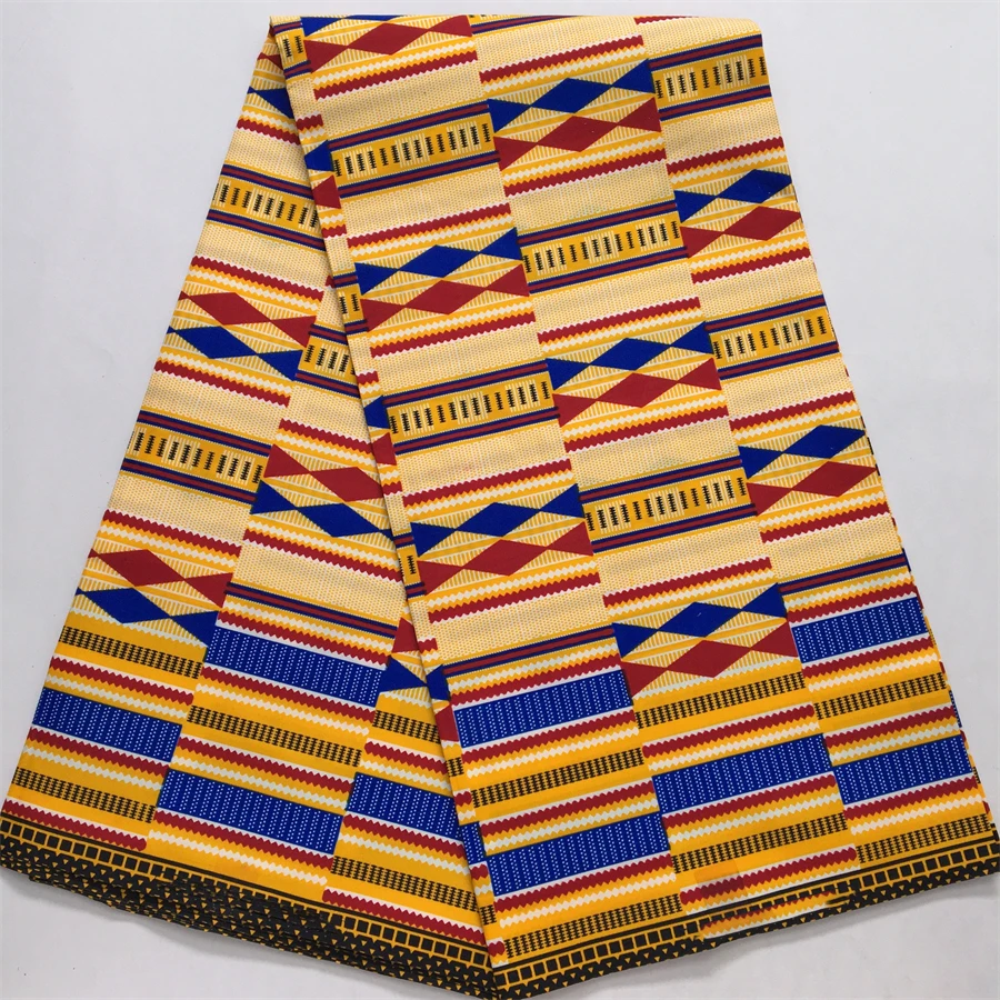 African Prints 100% Original Real Wax Nigeria DIY Textile Ankara Wax Fabrics Sewing Cloth Block Prints Batik Dutch High Quality