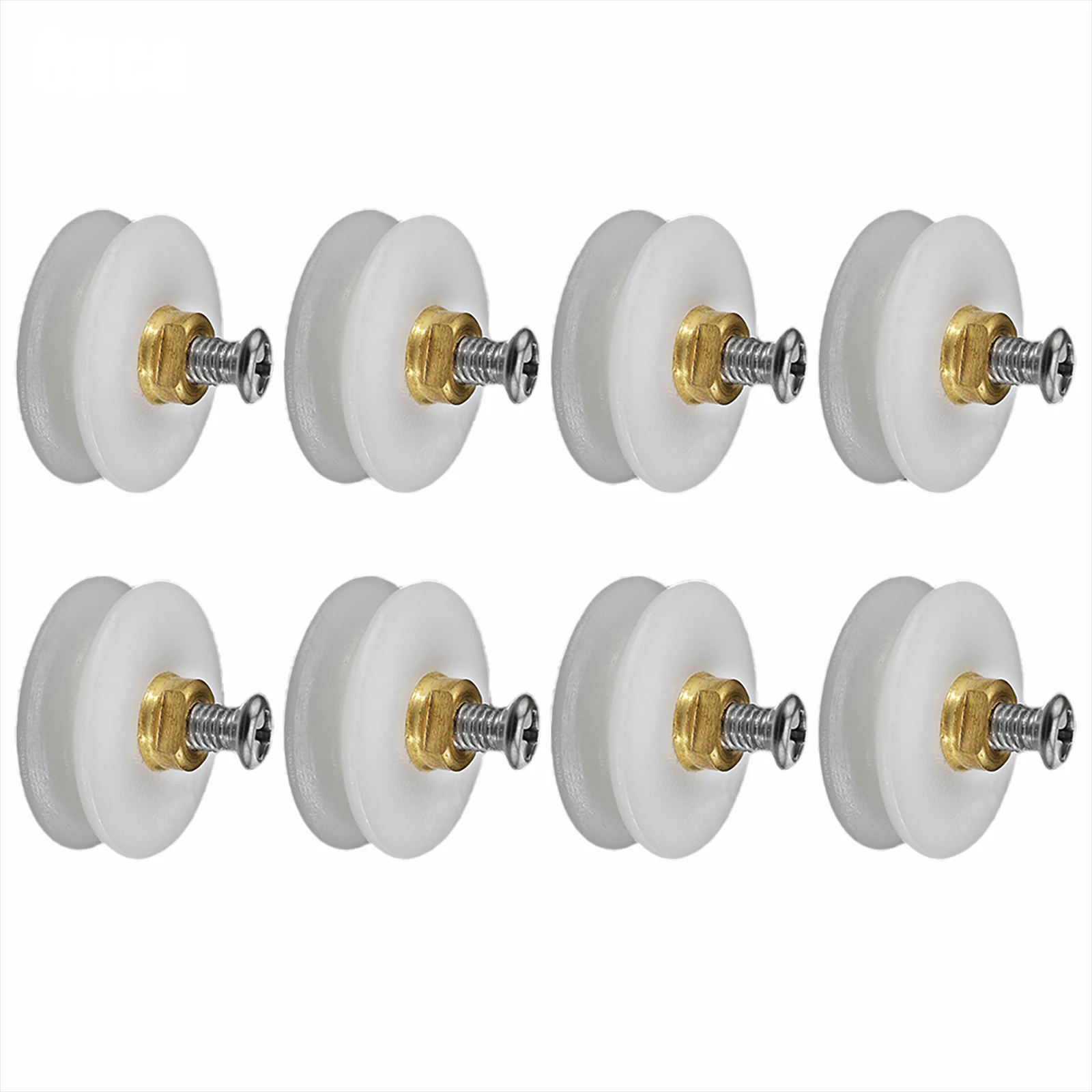 Rolos de reposição para rodas, acessórios, guias ranhuradas, corredores de substituição para casa, rolos de porta de chuveiro, 22mm de diâmetro, prático