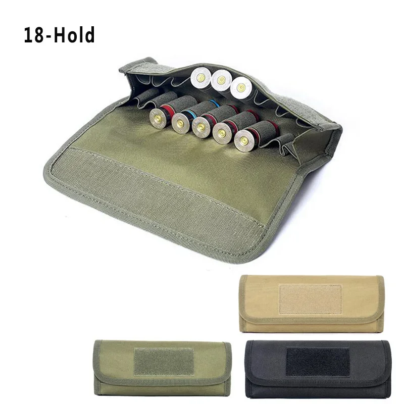 Tactical Ammo Bag Molle 18/25 Round 12GA 12 Gauge Cartridge Pouch Ammo Shells Shotgun Magazine Bags Hunting Bullet Holder Bag