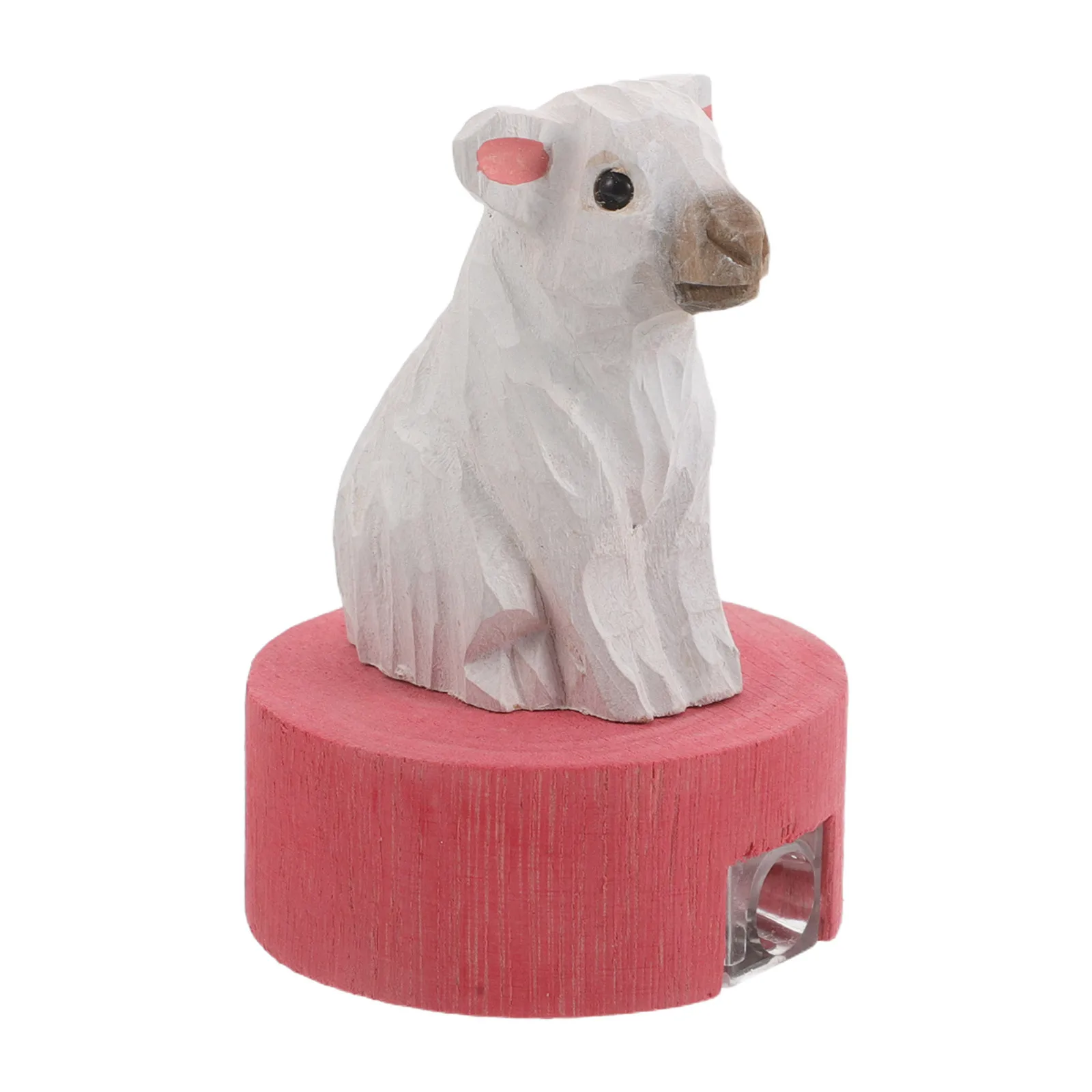 

Cute Wooden Sheep Shaped Pencil Sharpener Kawaii Animal Design for School Students Art Projects Classroom Prizes
