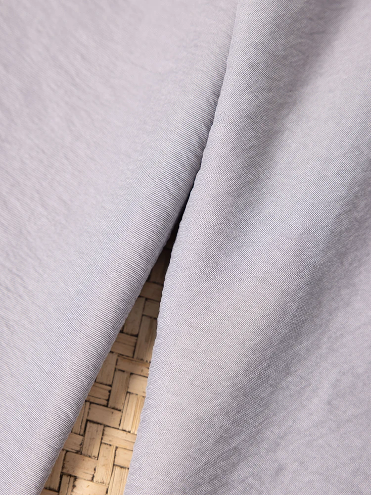 Women's Spring Fashion Clothing Grey Versatile Temperament 81.8% Natural Mulberry Silk Elastic Waist Casual Straight Pants