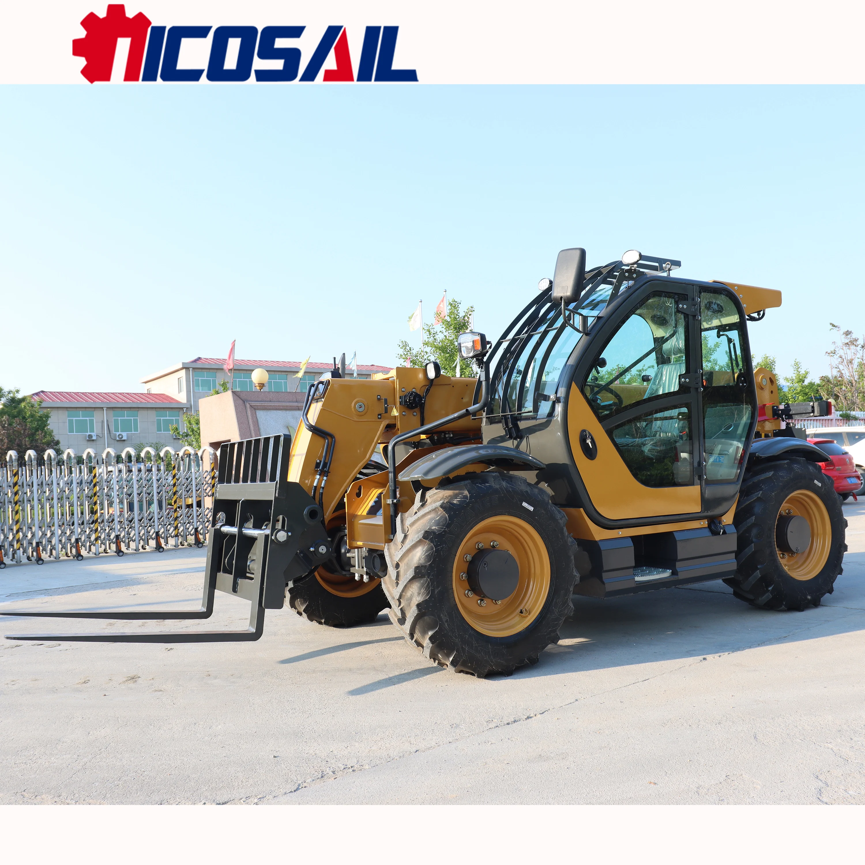 Custom Telehandler Forklift for Steel Structure Assembly Work CE Euro 5 Extended Reach Handling Machine