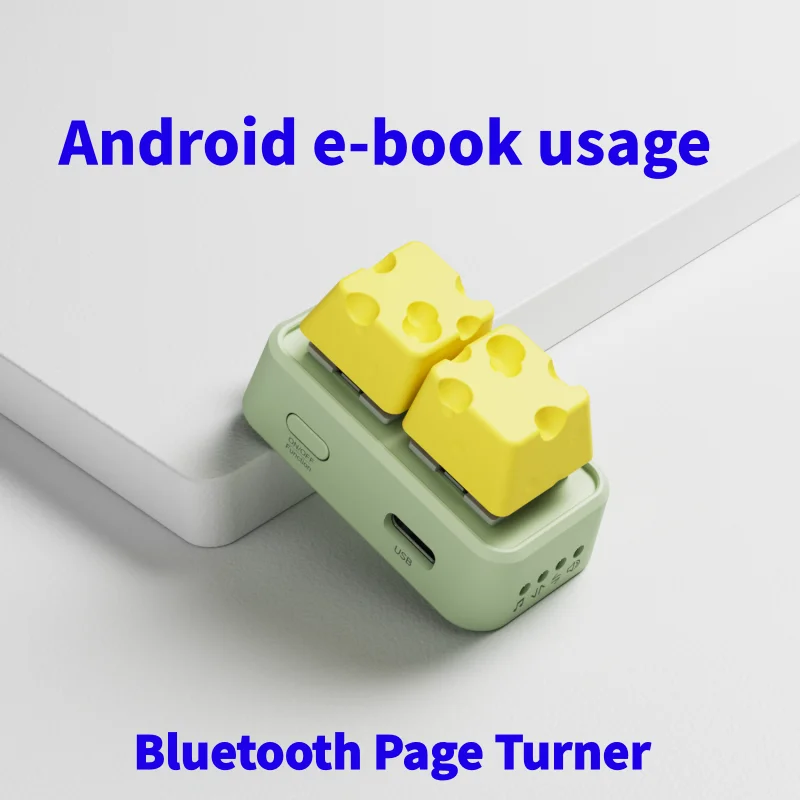 HANLINYUE Free2 Mini Bluetooth Keyboard Page Flipper Supports Android System E-book Reader Bluetooth Page Flipper Not Supports K