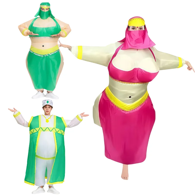 Sexy Aufblasbares Kostüm Sudanesische Bauchtänzerin Set Erwachsenen-Party Rollenspiel Halloween Feier Maskottchen-Kostüm