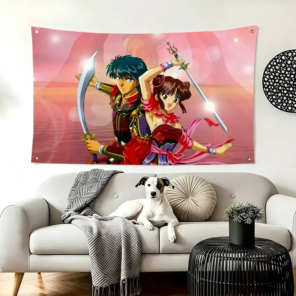 Japanese Anime Fushigi Yugi Flags  For Living Room Home Dorm Decor Wall Outdoor Camping Party Banner Gifts