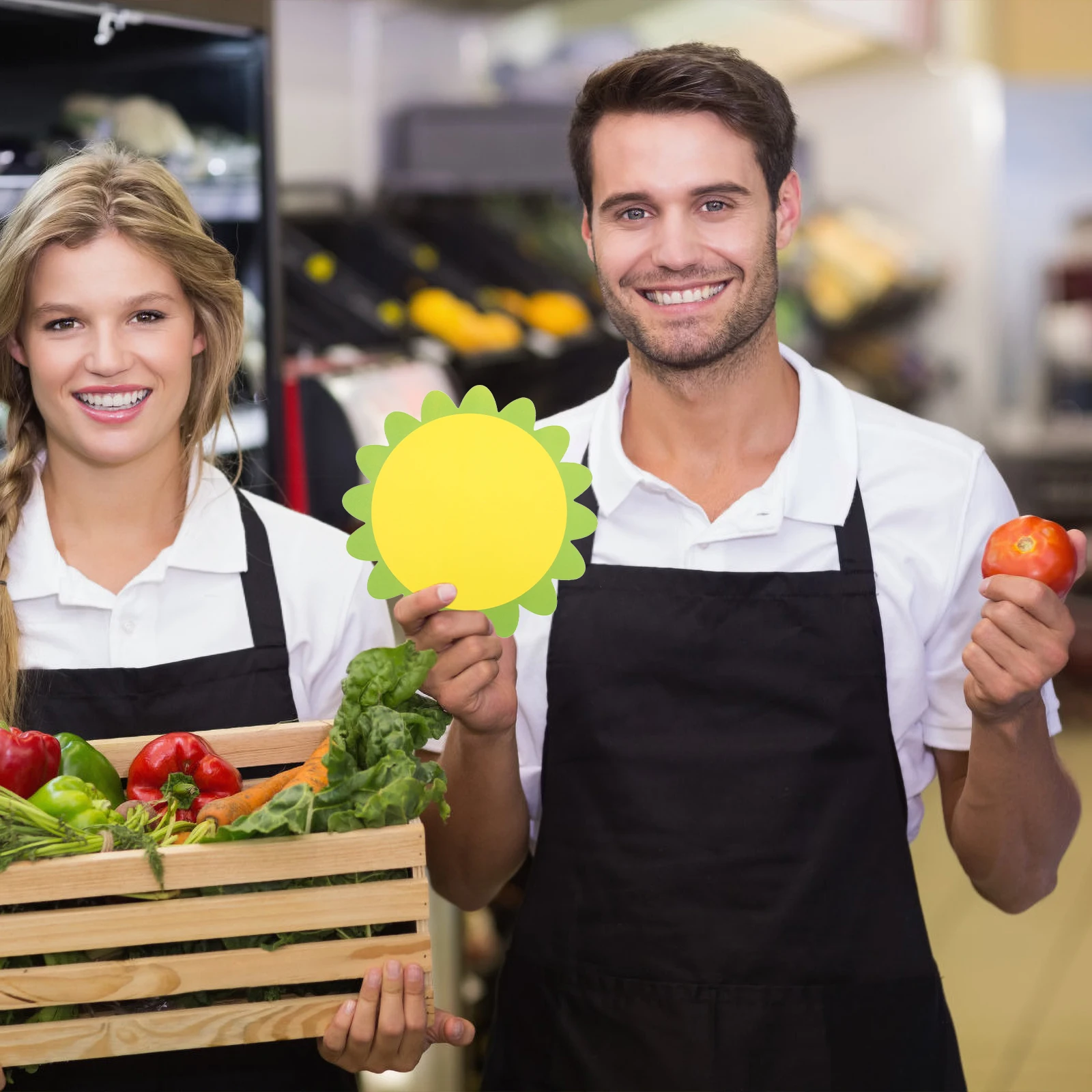 

100 Pcs Display Tag Promotional Tags Sale for Retail Store Fluorescence Garage Stickers