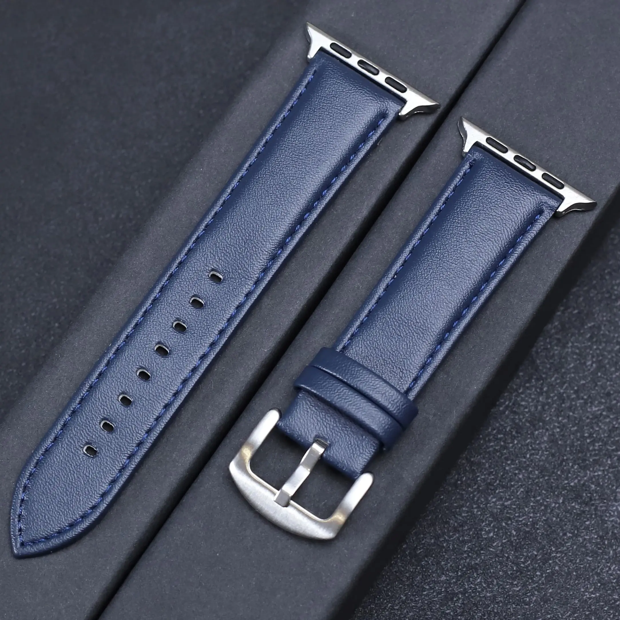 سوار ساعة من الجلد الناعم للرجل والمرأة ، سوار ساعة أبل ، سوار الترا لساعة اي واتش ، 9 ، 8 ، 7 ، 6 ، 5 ، 4 ، سي ، 49 ، 44 ، ‏ 45 ، ‏ 40 ، ‏ 41 ، ‏ 38