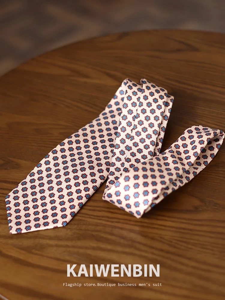 Tie Pale orange floral stylish formal business tie  for professional work attire