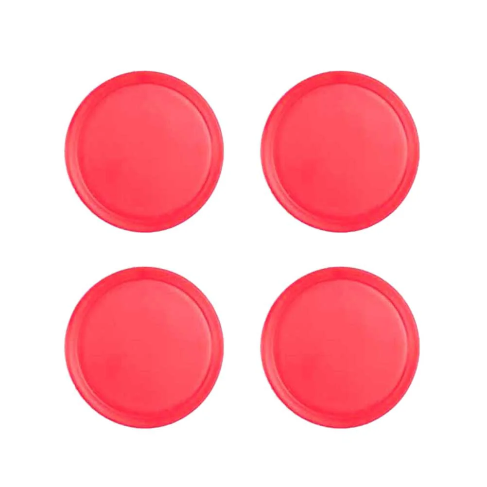 

4PCS 50mm Air Hockey Pushers Pucks Replacement For Game Tables Goalies Header Kit Air Hockey Equipment Accessories(Red)