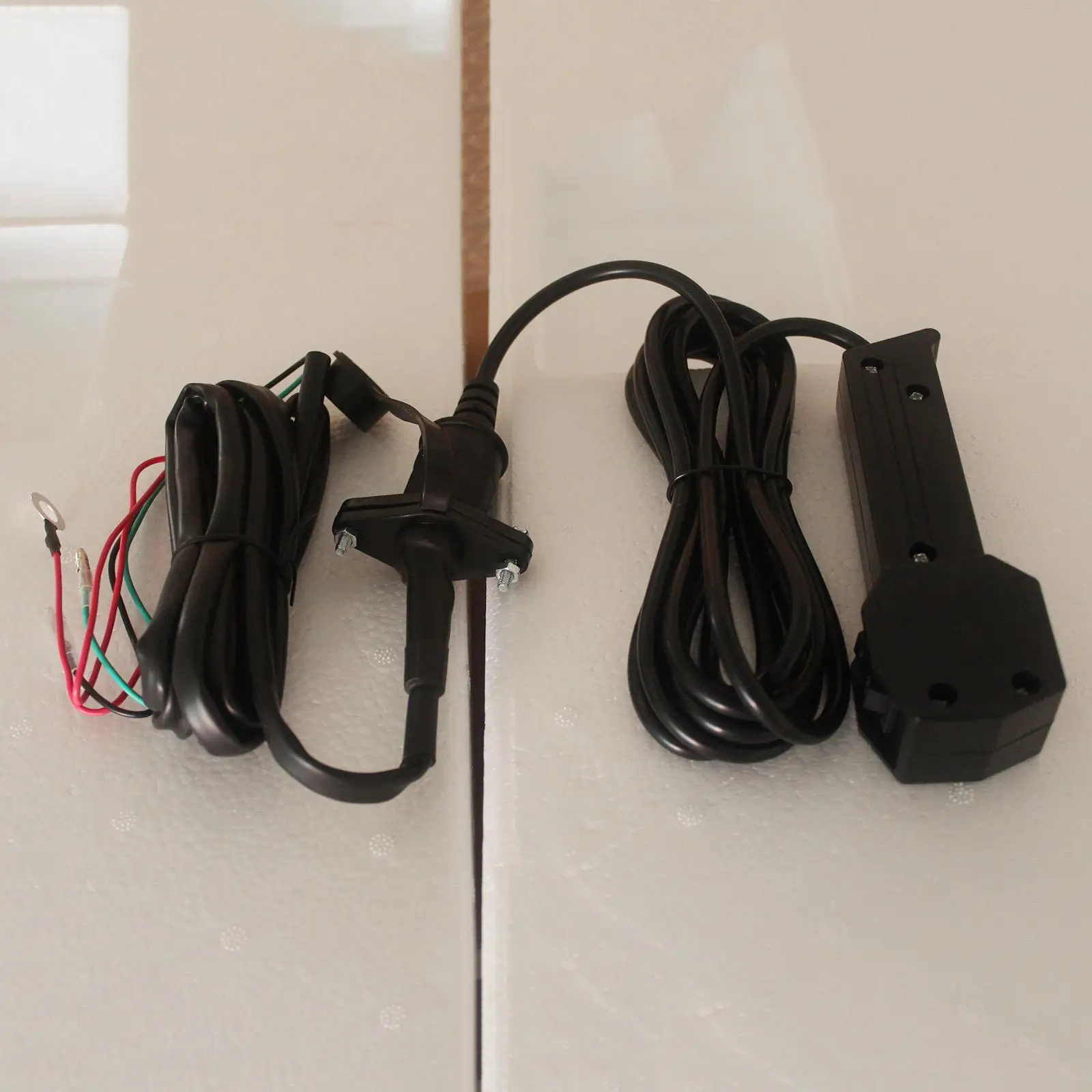 Replacement ATV Winch Remote Control Cable Universal Fit Black Plastic Hand Grip for ATV UTV 12v Electric Winch