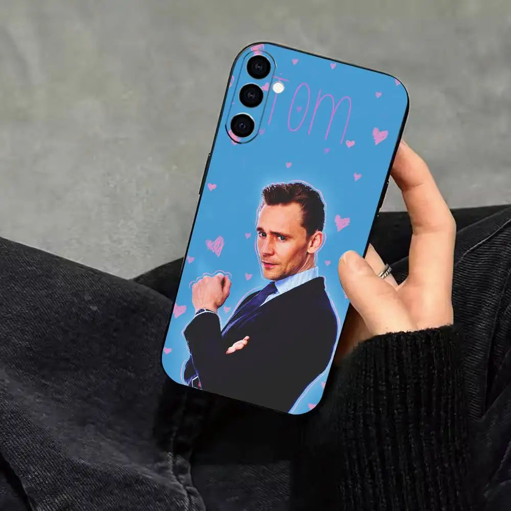 Superstar Actor T-Tom H-Hiddleston Phone Case Black Silicone Soft For Samsung Galaxy A73,A72,A71,A70,A53,A52,A51