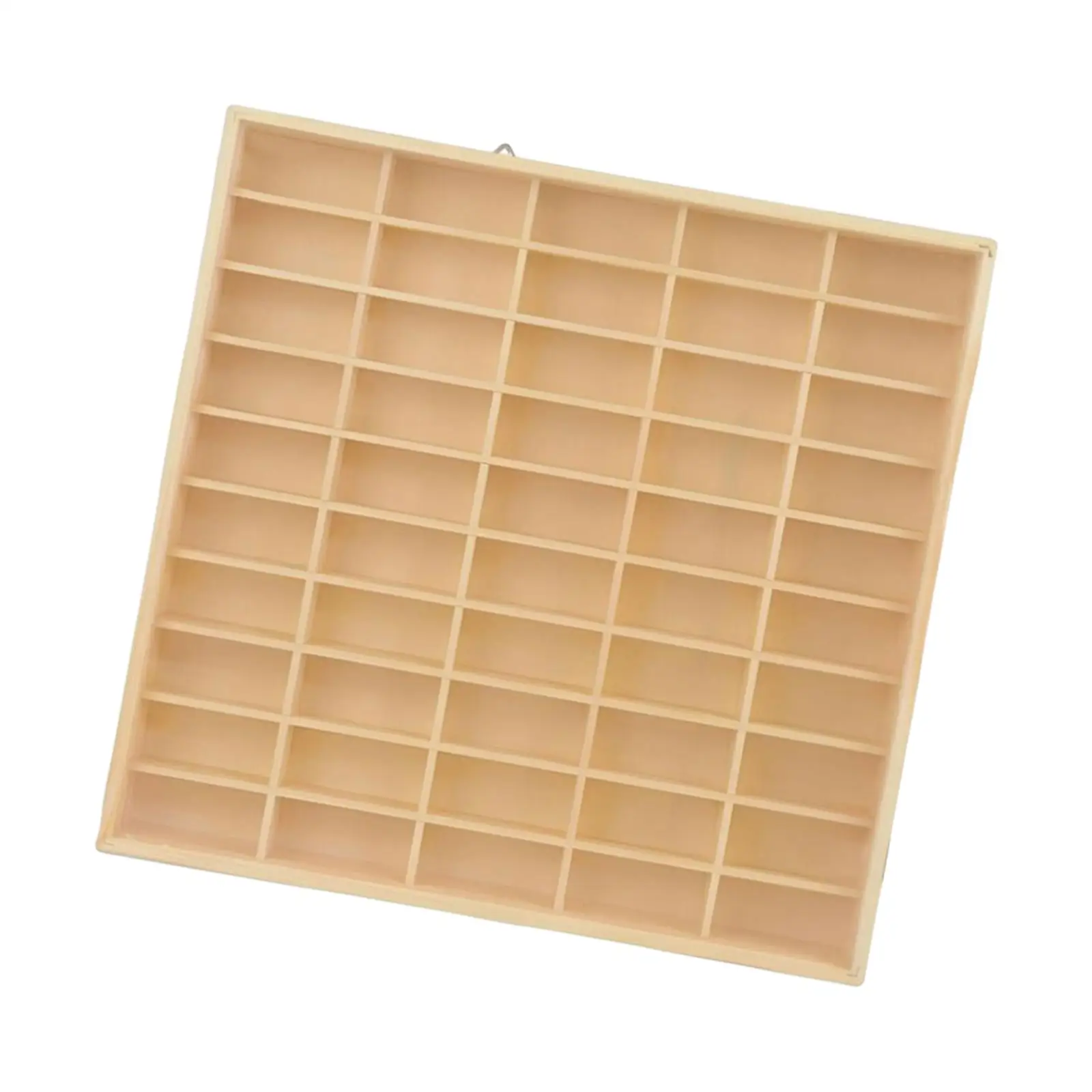 Display Shelves Rack Organizer,50 Compartments Wood Figures Display Shelf Minifigures Miniature Display Case for Figures Home