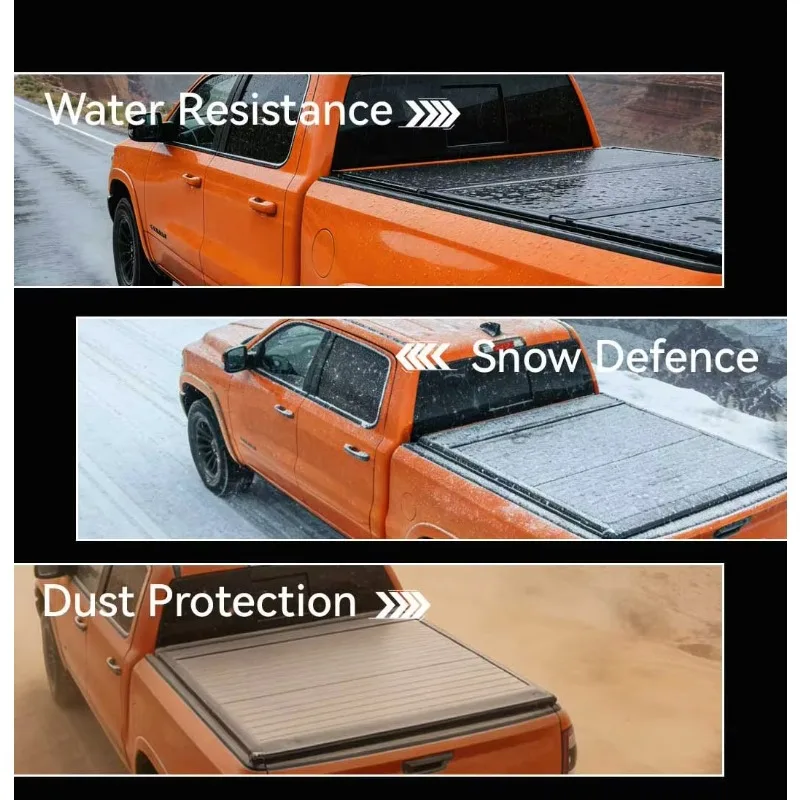 

Krono Wild New Arrival 6.5ft Electric Retractable Folding Truck Bed Cover Waterproof Aluminum Alloy F150 Pickup Truck