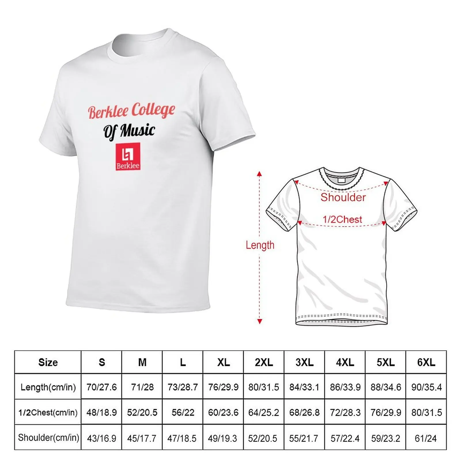 Berklee College of Music T-Shirt t shirt man casual t shirts for man pack cotton T-Shirt