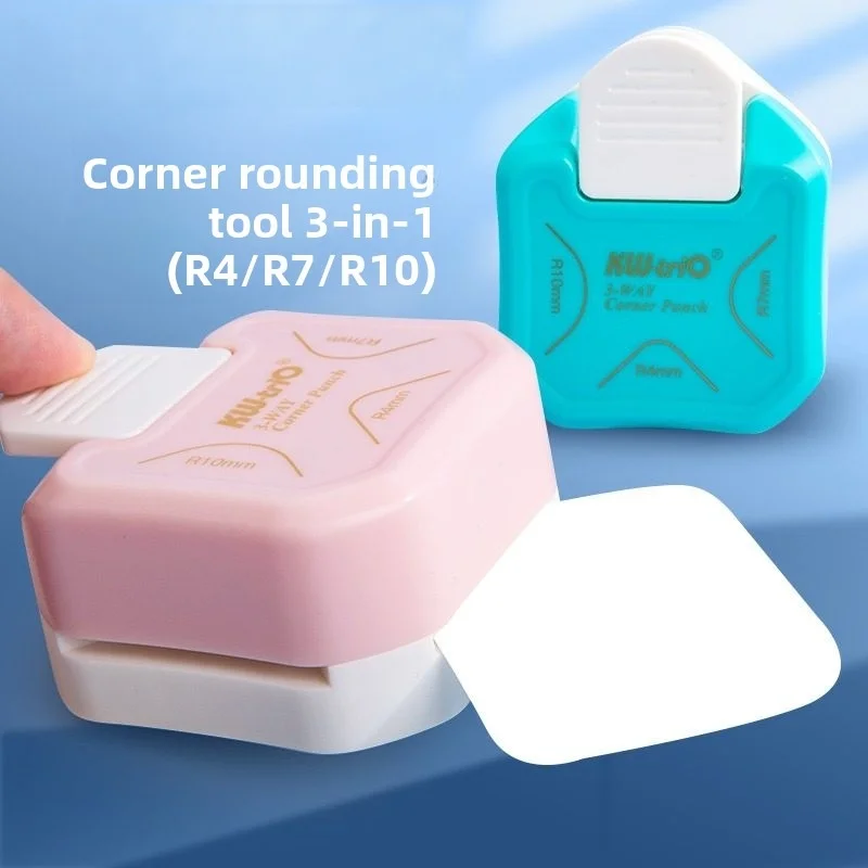 Corner Punch 3 In 1 Corner Punch R4 R7 R10 Manual Round Corner Cutter Portable Paper Corner Rounder For Card Photo Scrapbook DIY