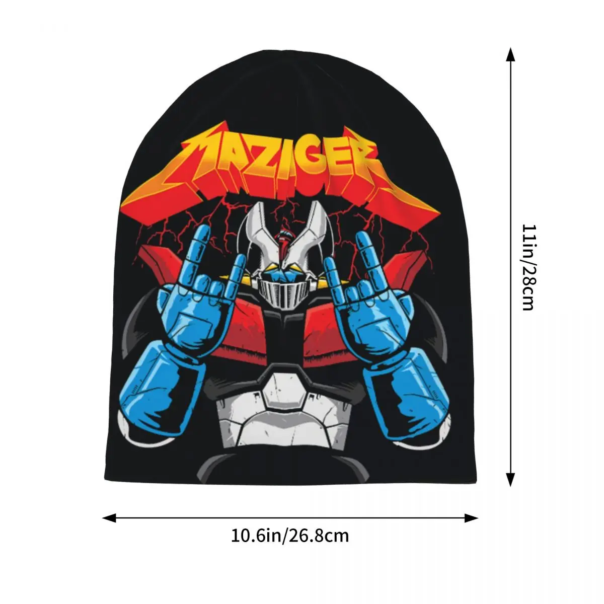 MAZINGER Z Unisex cienkie czapki rowerowe dwuwarstwowe kapelusze oddychające