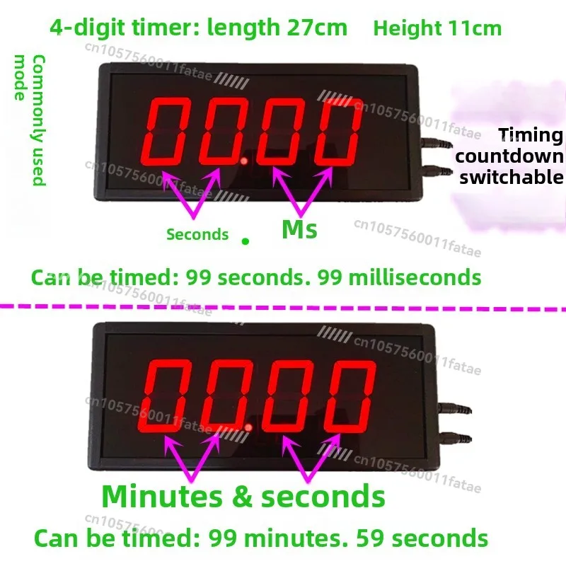 

Multipurpose LED Digital Timer - Large Screen Rechargeable Wrist Stopwatch Countdown Counter for Competitions, Training, Speech