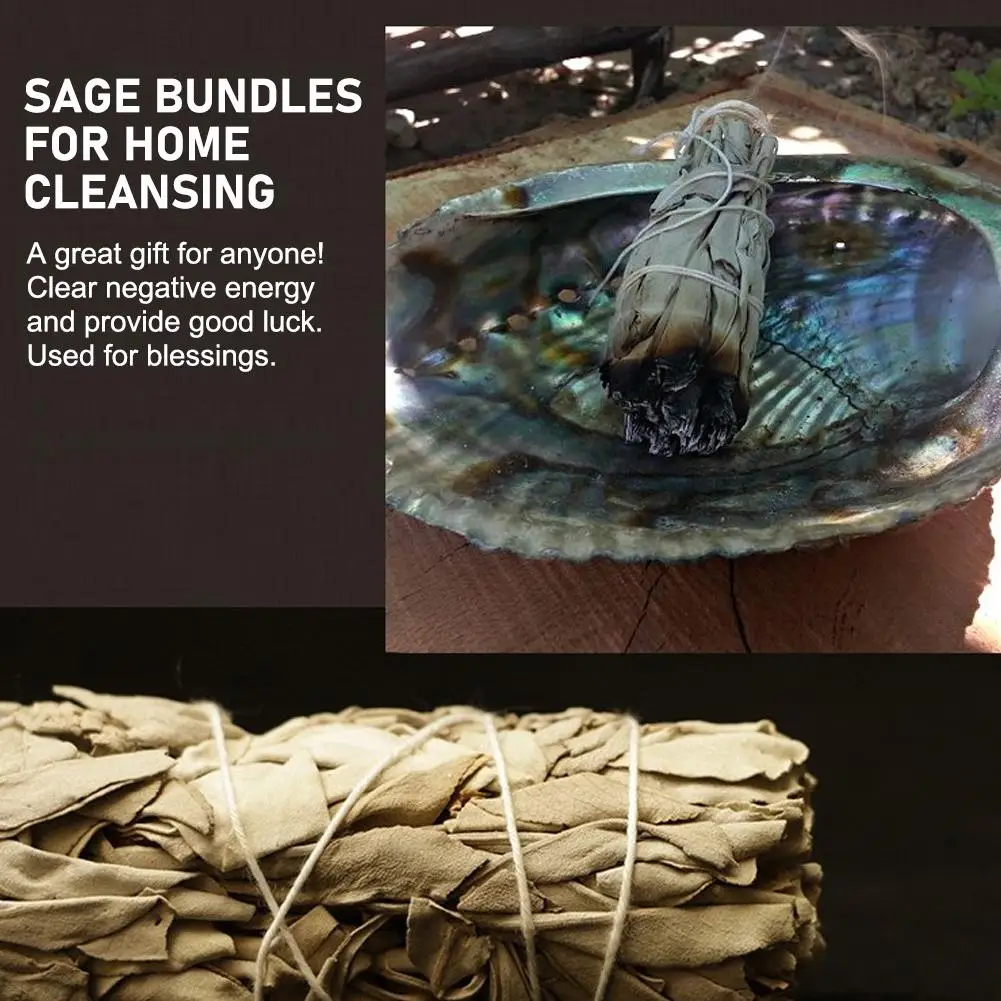 Natural Sage Pure Leaf Fragrance Bundle Incense Pure Smoky Herb Leaf Yoga Meditation Indoor Fragrance Home Purification Office