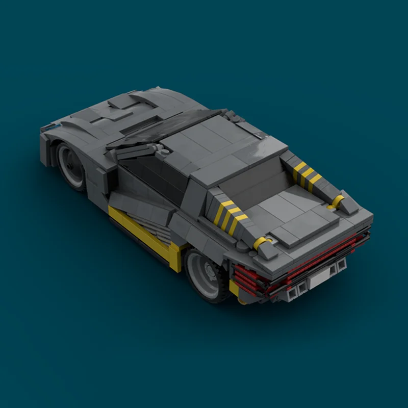 755 قطعة MOC Cyberpunk Quadra Turbo R الخالق نموذج بناء هدايا عيد الميلاد كتل العمارة لتقوم بها بنفسك فكرة ألعاب مكعبات عيد ميلاد #2