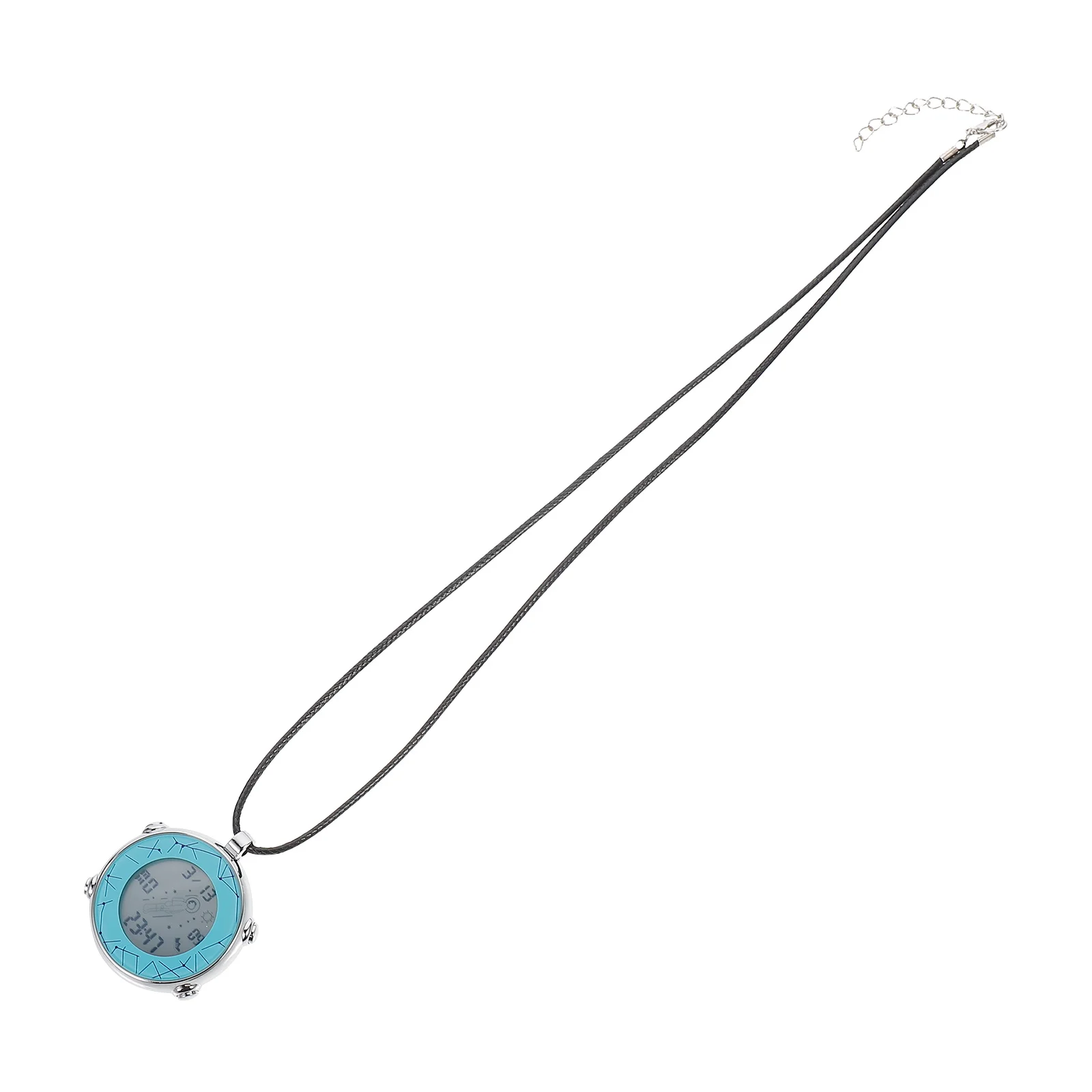 Multifunctional Electronic Hanging Pocket Watch Digital Alarm Clock Pendant Necklace Metal Keychain Carabiner Mini for Students