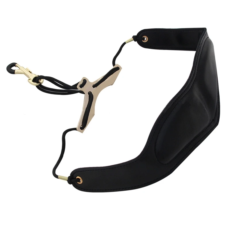 

2024 New Saxophone Strap, Saxophone Neck Strap with Soft Leather Padded, Suitable for Alto, Tenor, Soprano, Clarinet, Oboe Sax