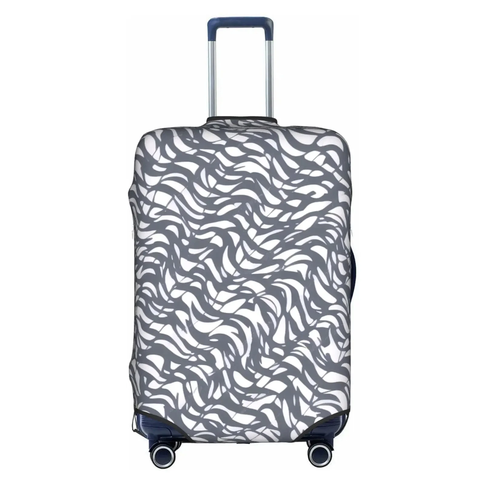 Foldable Zebra Stripes Print Luggage Protective Dust Cover Anti-scratch 18-32 Inch Suitcase Covers To Luggage Set Stretchable