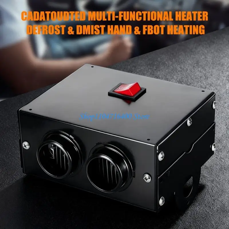 y1gd Fast Acting Car Defroster Heater 12/24V Suitable Windshield Demisting Device For Winter Driving Comfort